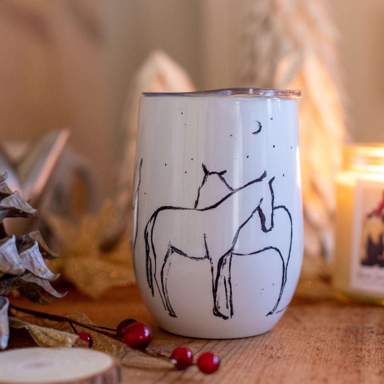 Simplicity Wine Tumbler - Bettina Norton Artwork