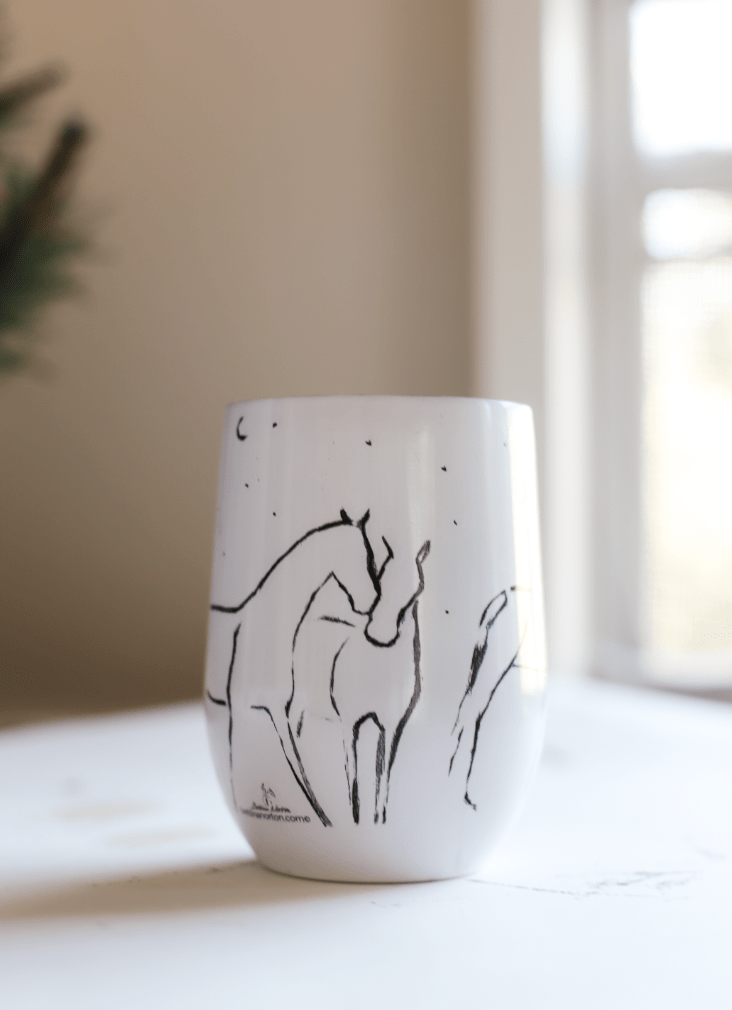 Simplicity Wine Tumbler - Bettina Norton Artwork