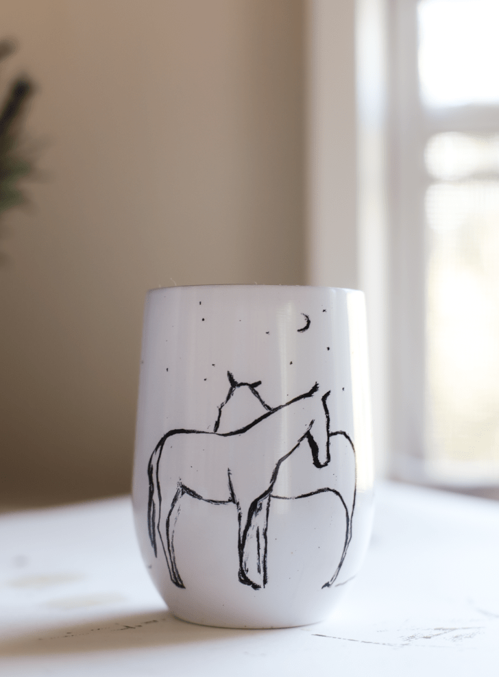 Simplicity Wine Tumbler - Bettina Norton Artwork